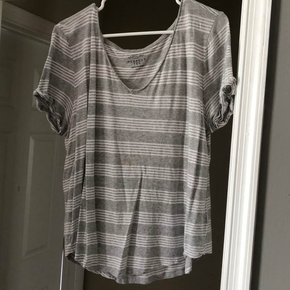 Grey & white soft t shirt